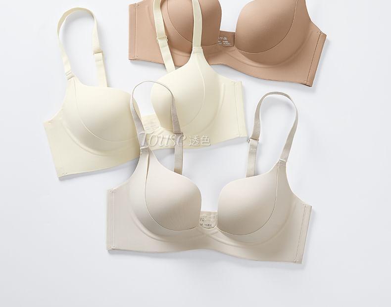 Plain Seamless Bra / Panty / Set Product Image