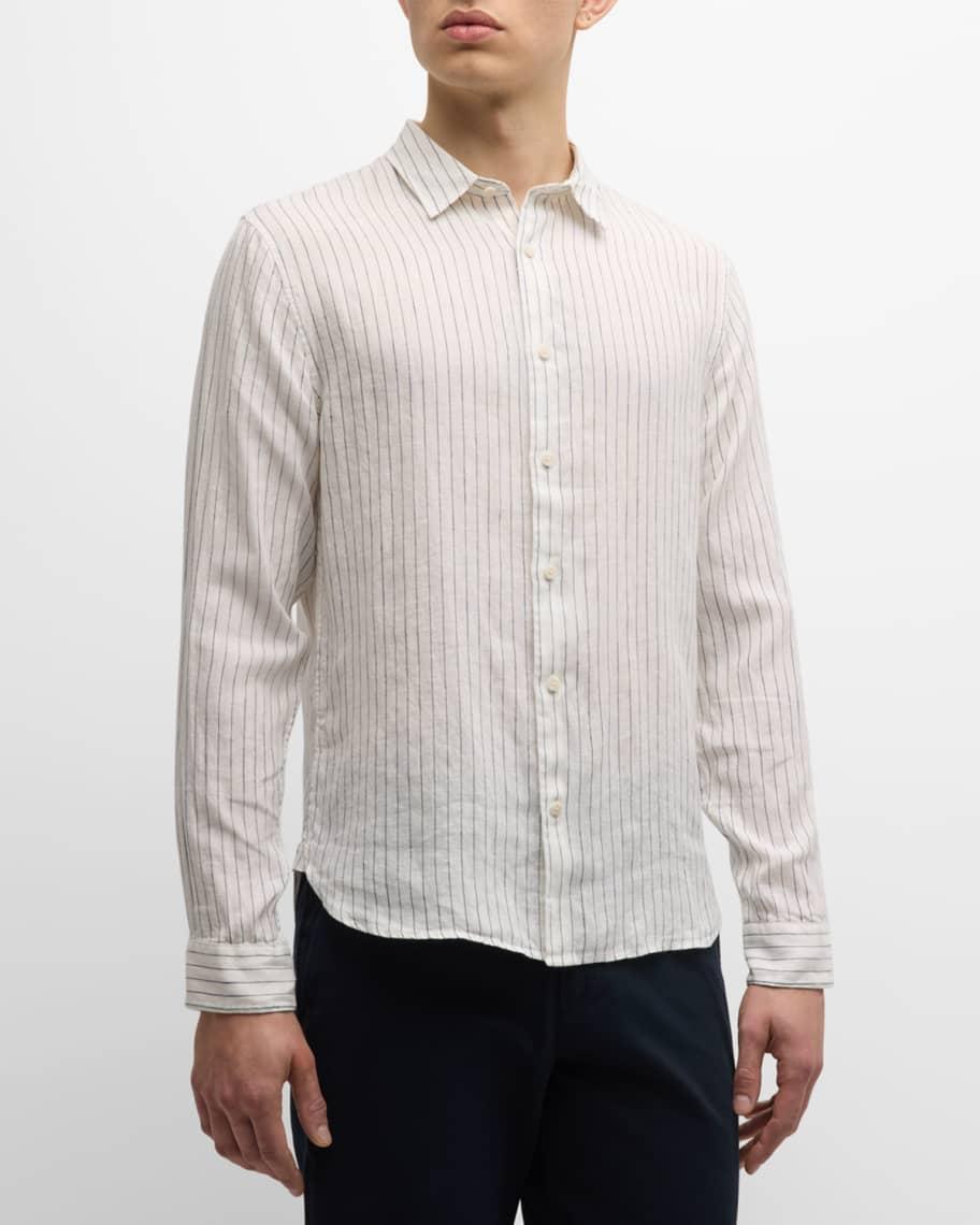 Mens Bayside Striped Linen Sport Shirt Product Image