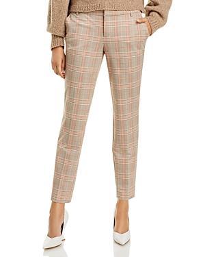 Liverpool Los Angeles Kelsey Crop Mid-Rise Trouser with Slit Glen Plaid Ponte 29 (Lava Flow Glen Plaid) Women's Casual Pants Product Image