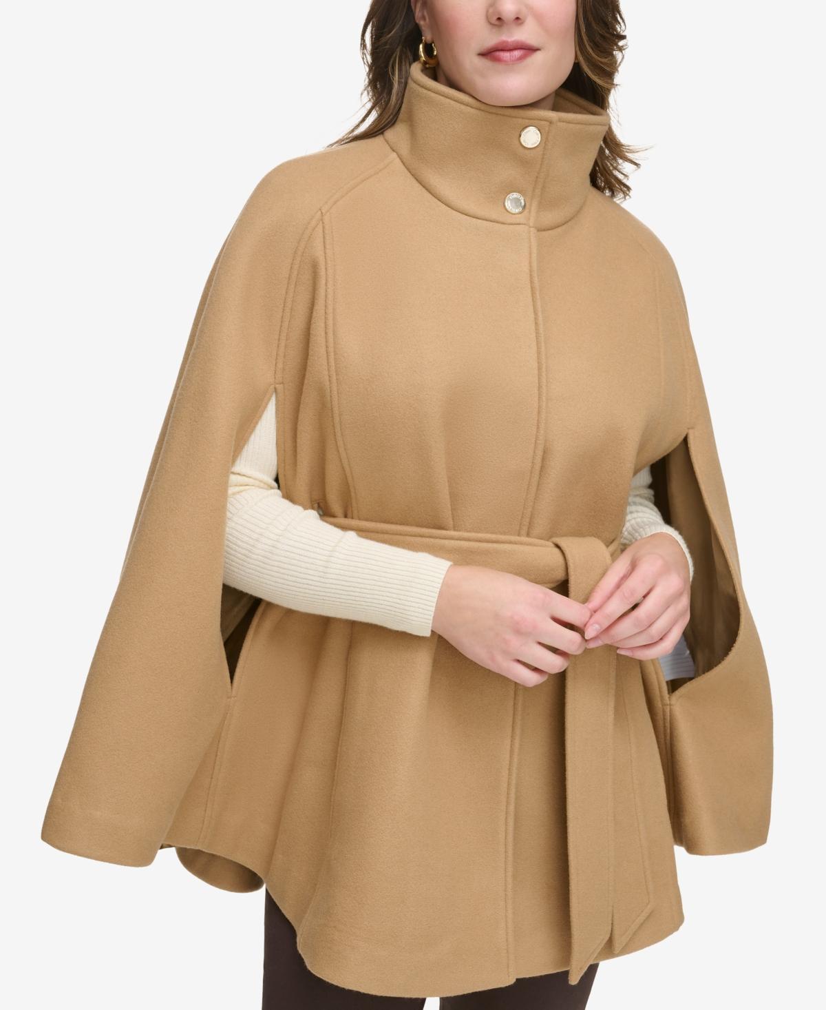 Calvin Klein Womens Double-Breasted Cape Coat Product Image