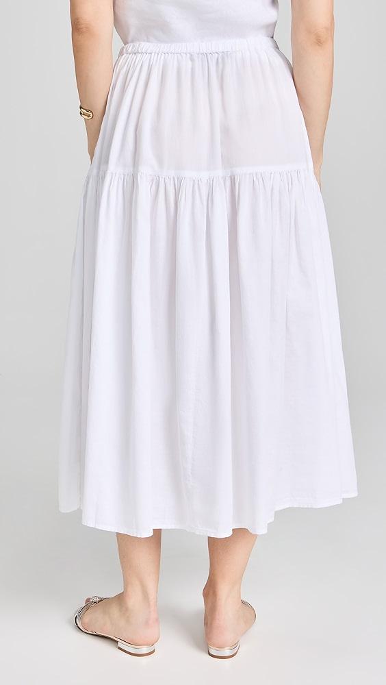 Enza Costa Cool Cotton Tiered Skirt | Shopbop Product Image