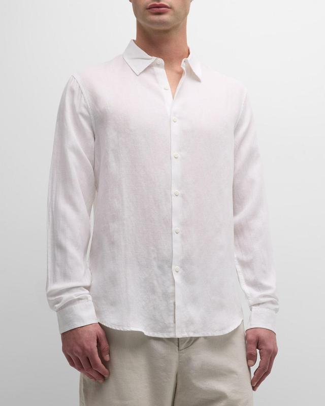 Mens Air Linen Casual Button-Down Shirt Product Image