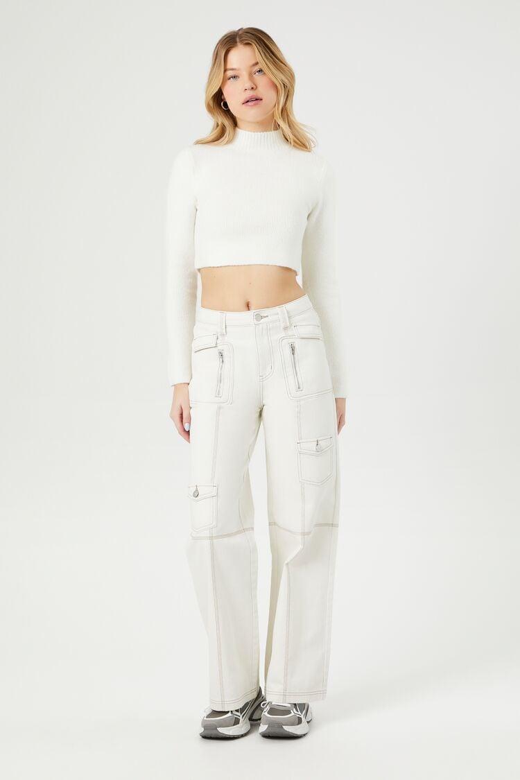 Straight-Leg Cargo Pants | Forever 21 Product Image