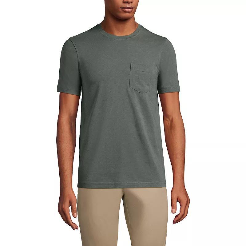 Mens Lands End Supima Pocket Tee Product Image