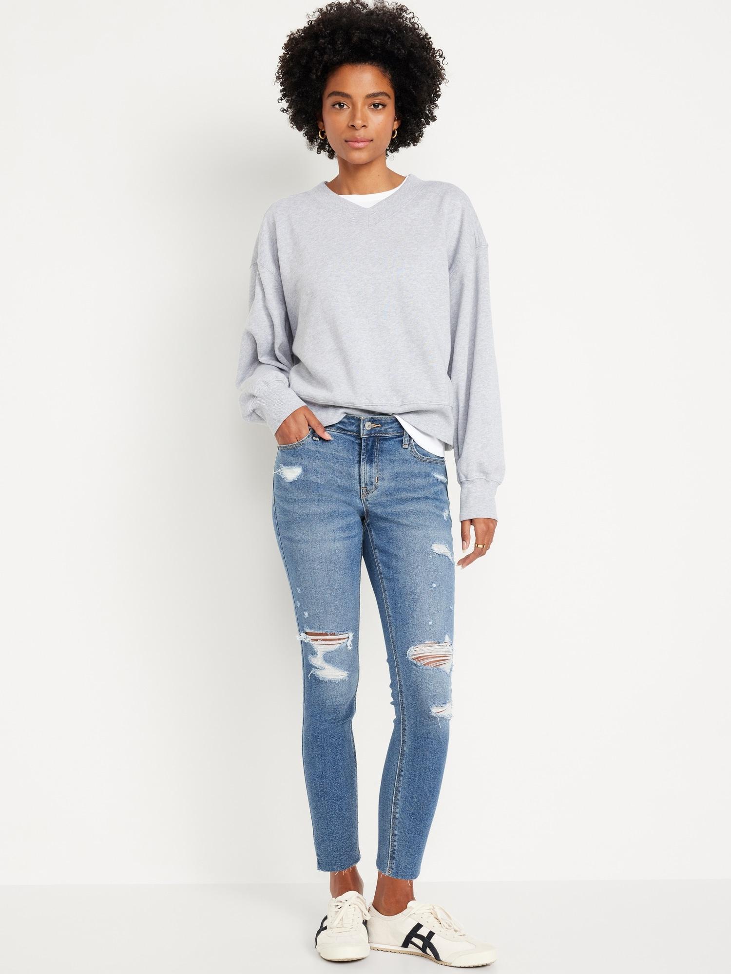 Mid-Rise Rockstar Super-Skinny Ankle Jeans product image