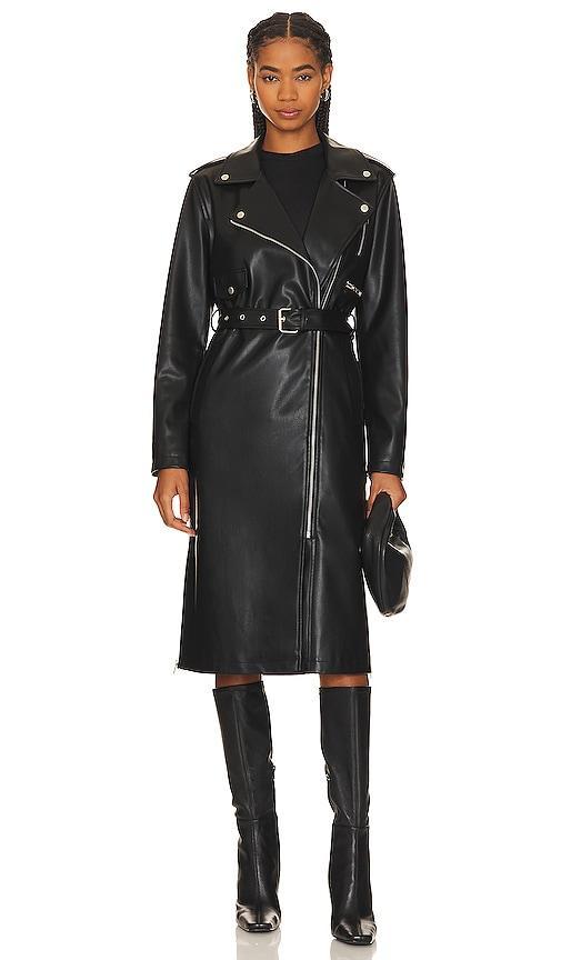 Kenna Faux Leather Coat Product Image