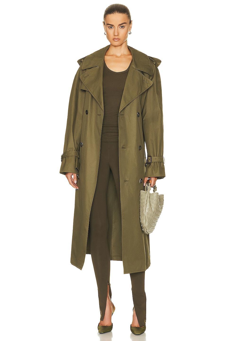 WARDROBE.NYC Trench Coat in Green product image