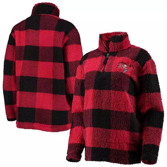 Womens G-III 4Her by Carl Banks Tampa Bay Buccaneers Sherpa Plaid Quarter-Zip Jacket Product Image