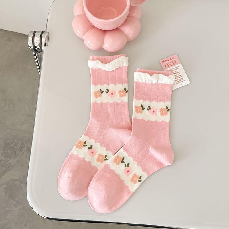 Pattern Crew Socks Product Image