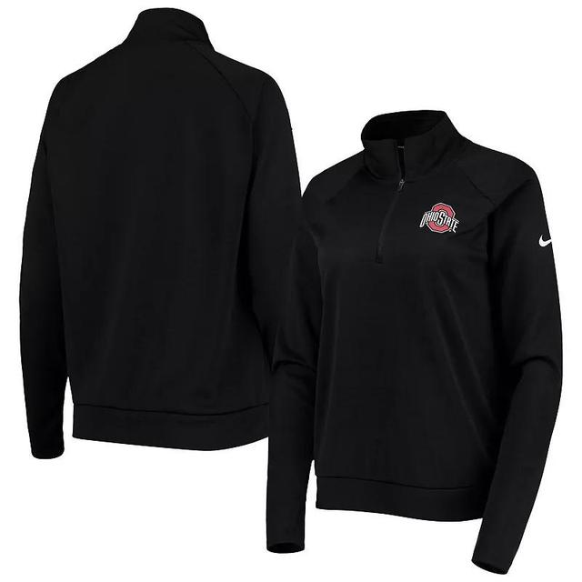 Womens Nike Ohio State Buckeyes Pacer Raglan Performance Quarter-Zip Jacket Product Image