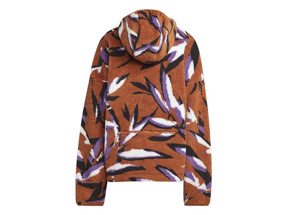 adidas by Stella McCartney Recycled Polyester Jacquard Fleece Hooded Jacket Product Image