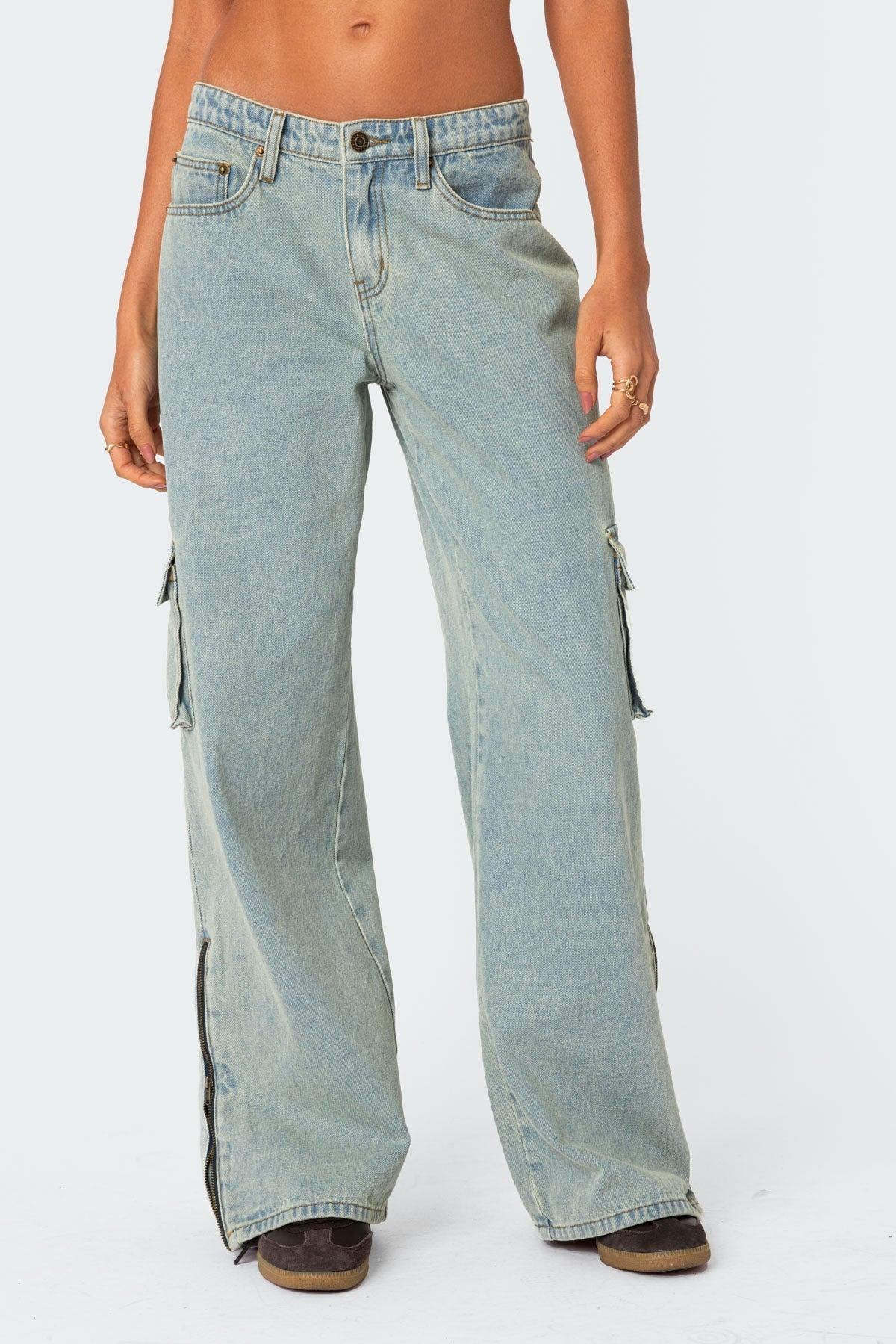 Andi Low Rise Cargo Jeans Product Image