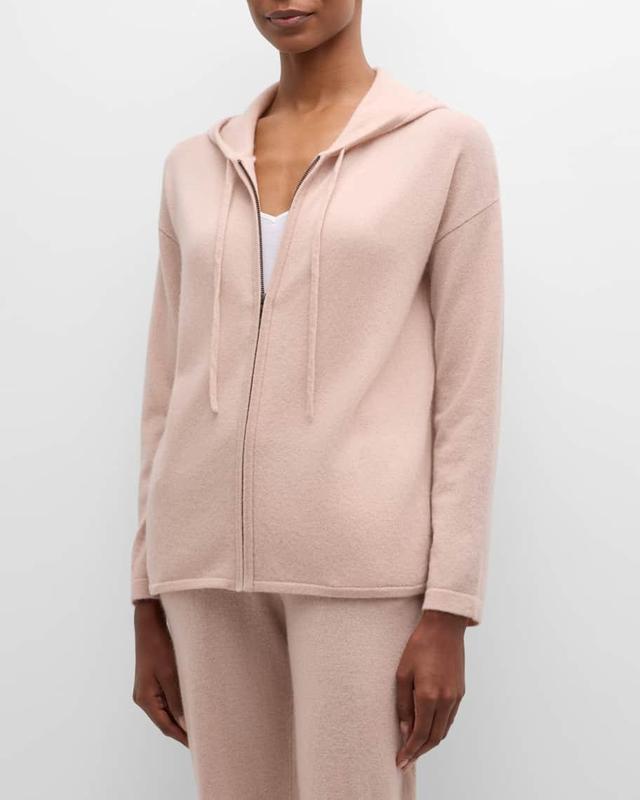 Cashmere Zip-Front Hoodie Product Image