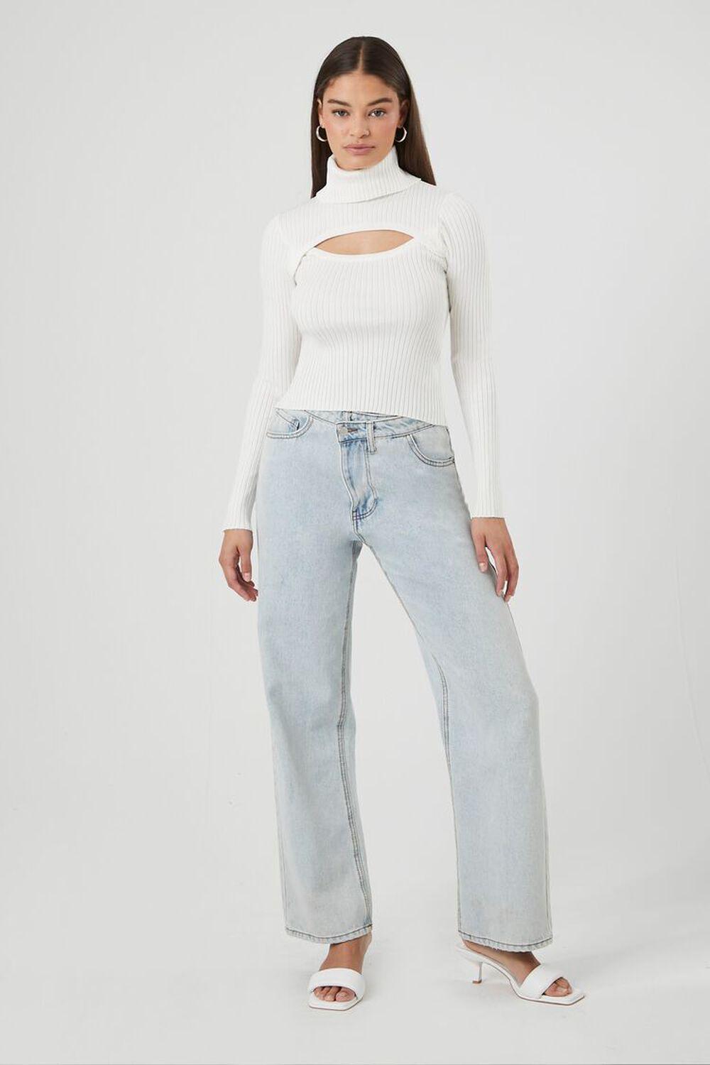 Turtleneck Cutout Sweater | Forever 21 Product Image