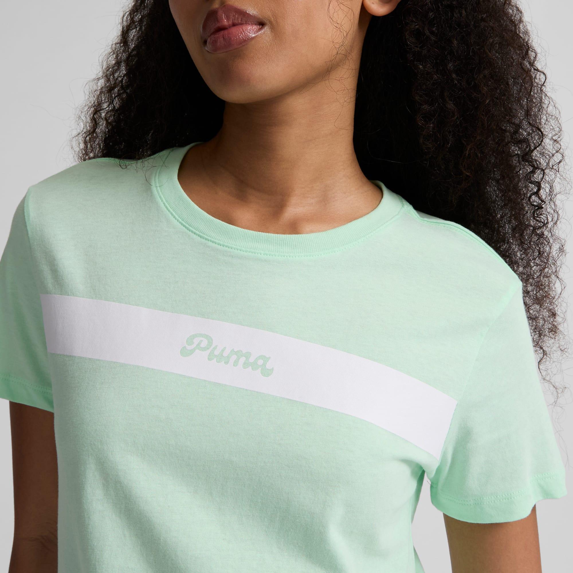 PUMA Upfront Line Logo Women's Tee Product Image