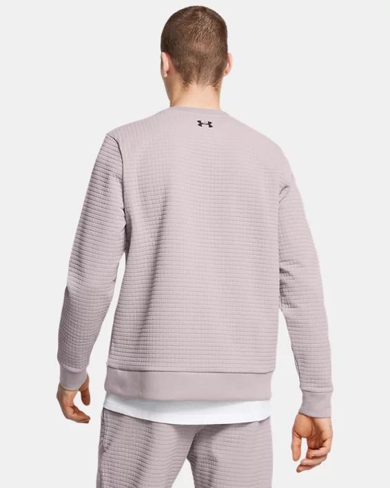 Men's UA Unstoppable Fleece Grid Crew Product Image