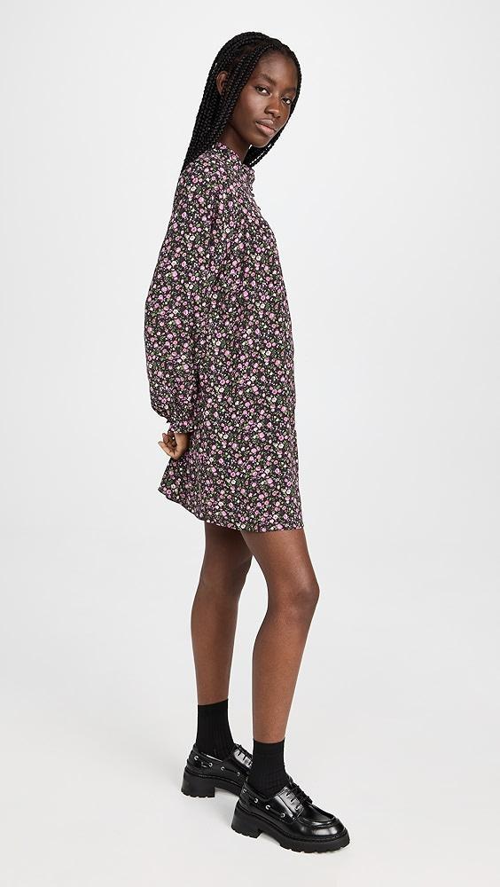 English Factory Floral Button Detail Mini Dress | Shopbop Product Image