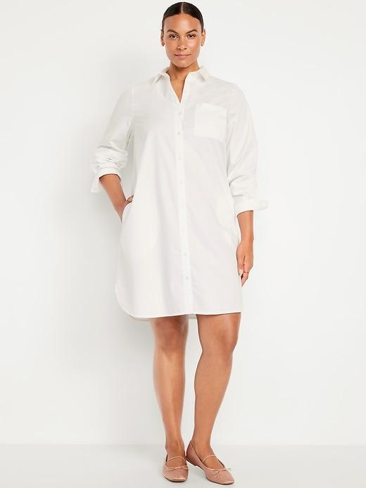 Jean Mini Shirt Dress Product Image