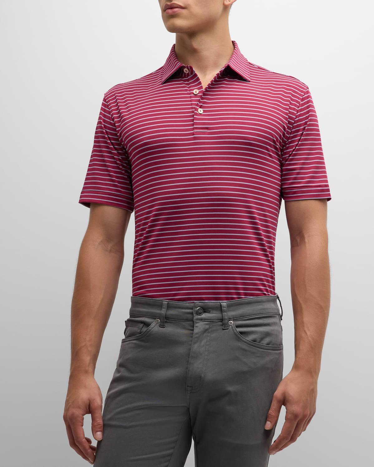 Men's Drum Stripe Performance Polo Shirt Product Image