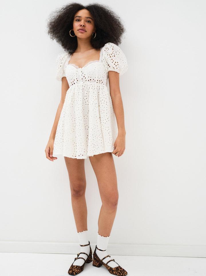 Becca Mini Dress — White Product Image