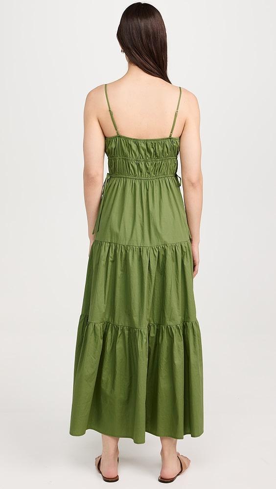 Moon River Shirred Midi Dress | Shopbop Product Image