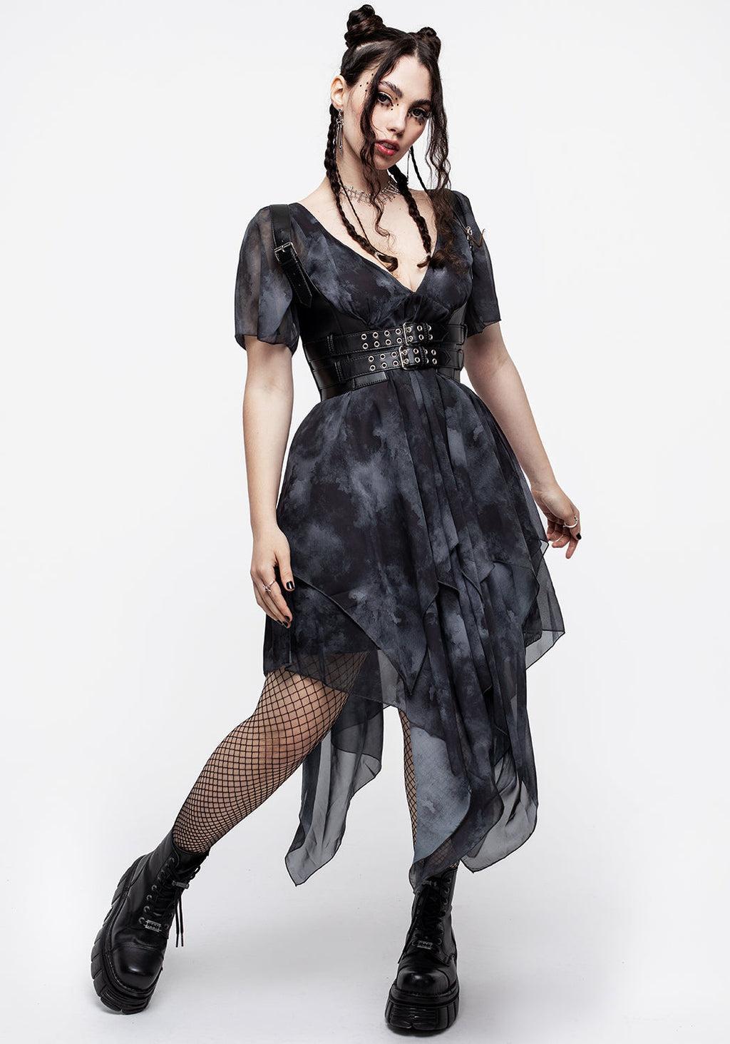 Tempest Layered Midi Dress Product Image