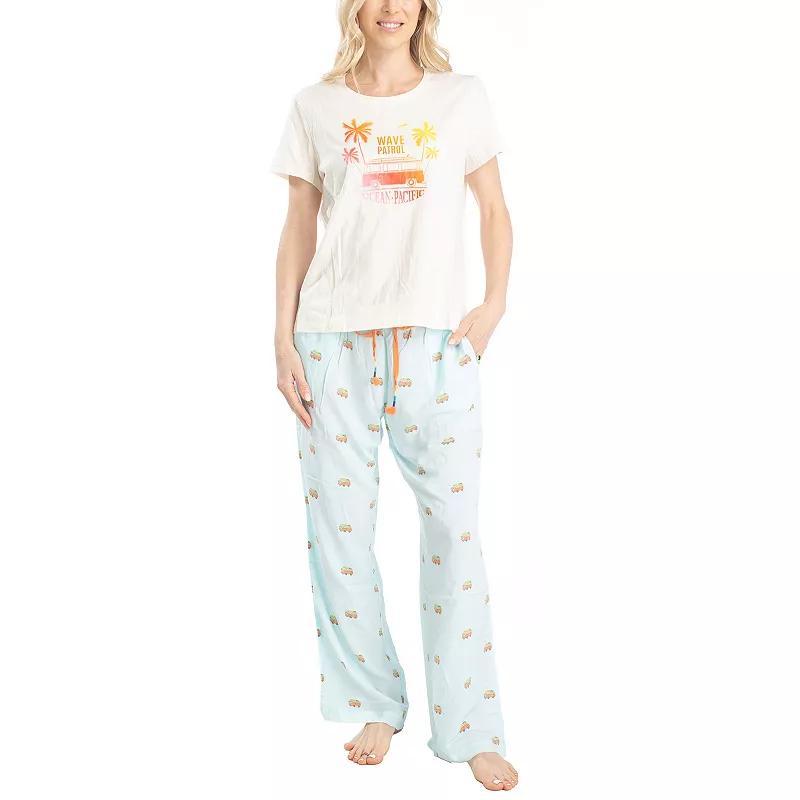 Ocean Pacific Womens Vibes T-shirt/Voile pant Product Image