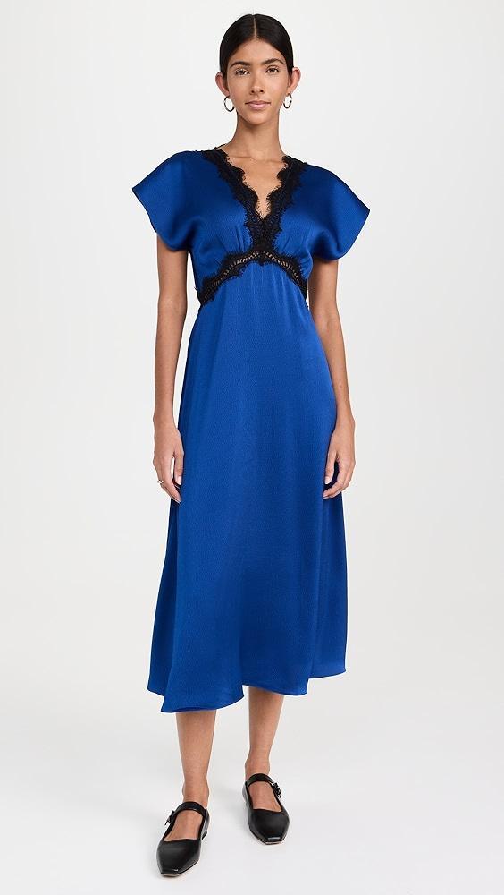 Sea Noa Satin V Neck Maxi Dress | Shopbop Product Image