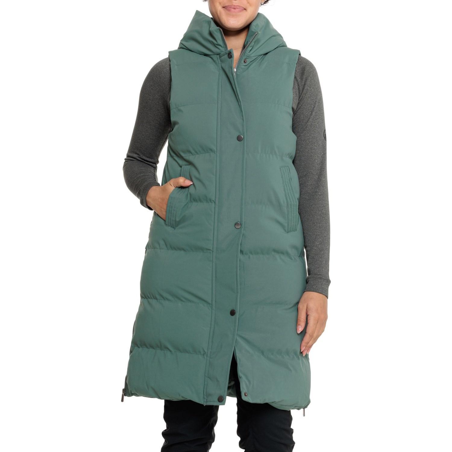 Kyodan Outdoor Longer Hooded Puffer Vest - Insulated Product Image