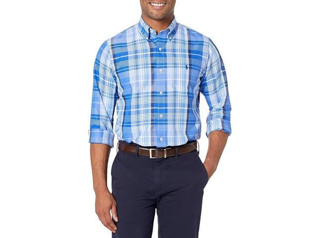 Polo Ralph Lauren Classic Fit Medium Plaid Performance Oxford Long Sleeve Woven Shirt Product Image