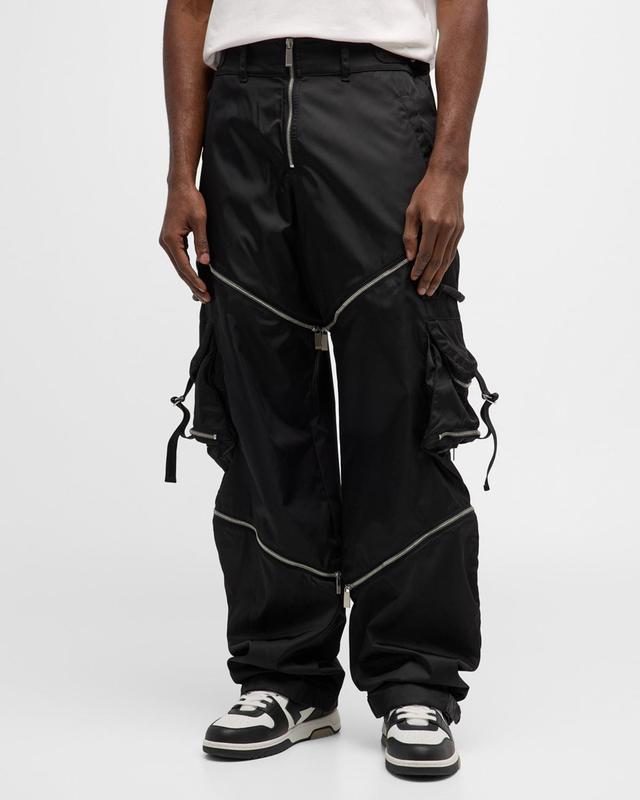 Mens Zip-Off Nylon Cargo Pants Product Image