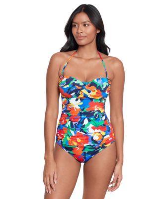 Lauren Ralph Lauren Womens Floral Print Twist Bandini Hipster Bikini Bottoms Product Image