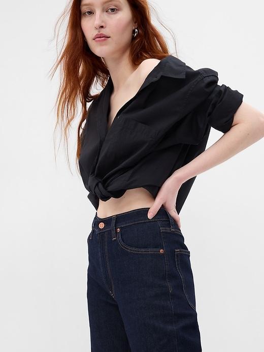 High Rise Organic Cotton 90s Loose Jeans with Washwell Product Image