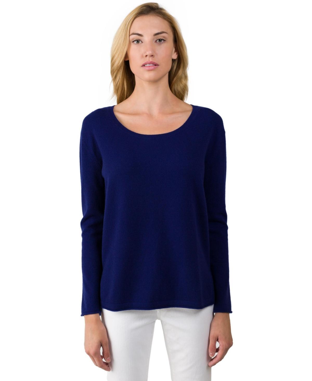 J Cashmere Womens 100% Cashmere Dolman Sleeve Pullover High Low Sweater Product Image