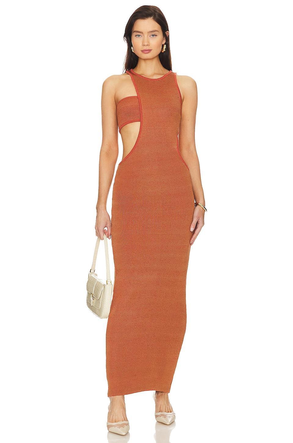 Julia Cut Out Maxi Dress Baobab Product Image