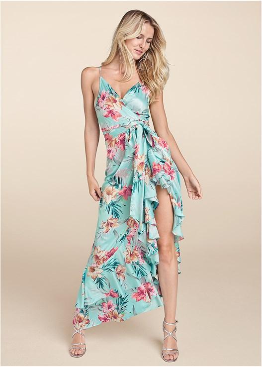 Floral Print Wrap Dress product image