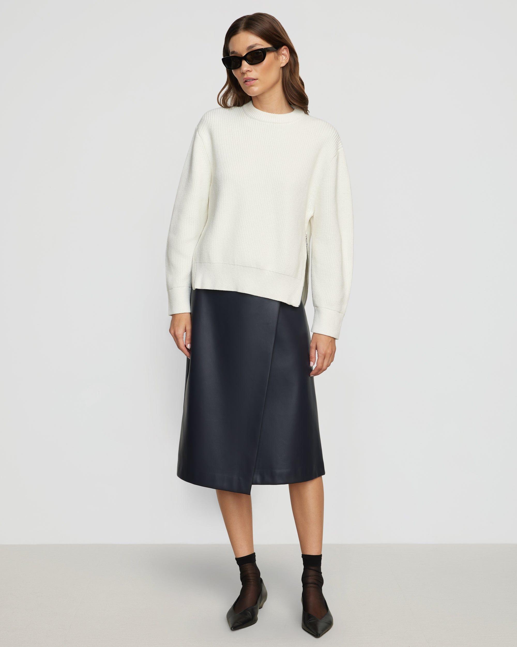 Tate Organic Cotton Side-Zip Sweater Product Image