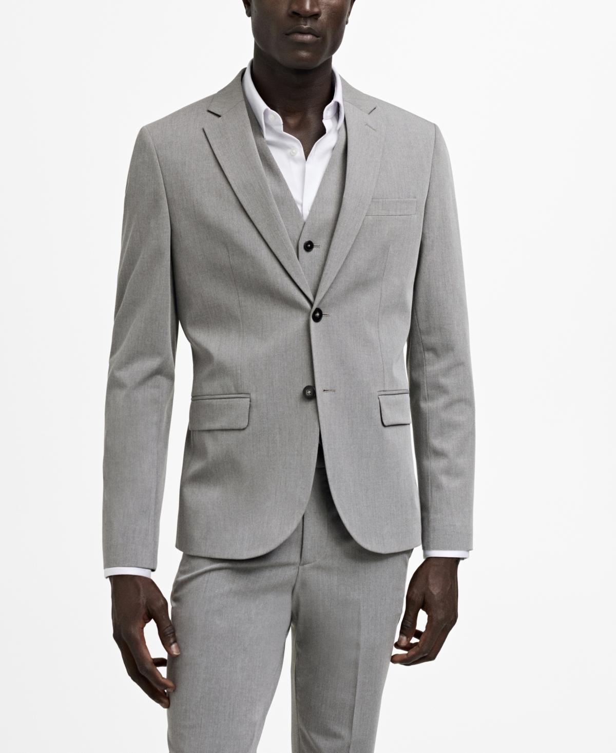 Super slim-fit suit blazer in stretch fabric - Men | MANGO USA Product Image