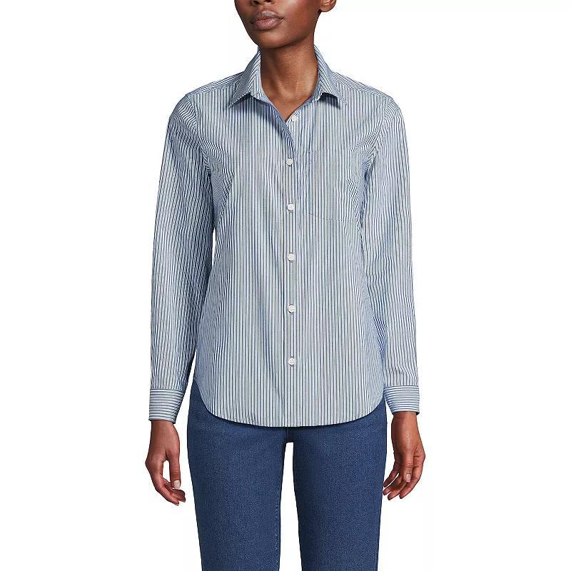 Womens Lands End Cooling Button-Front Shirt Product Image