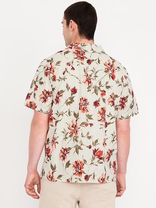 Short-Sleeve Floral Camp Shirt Product Image