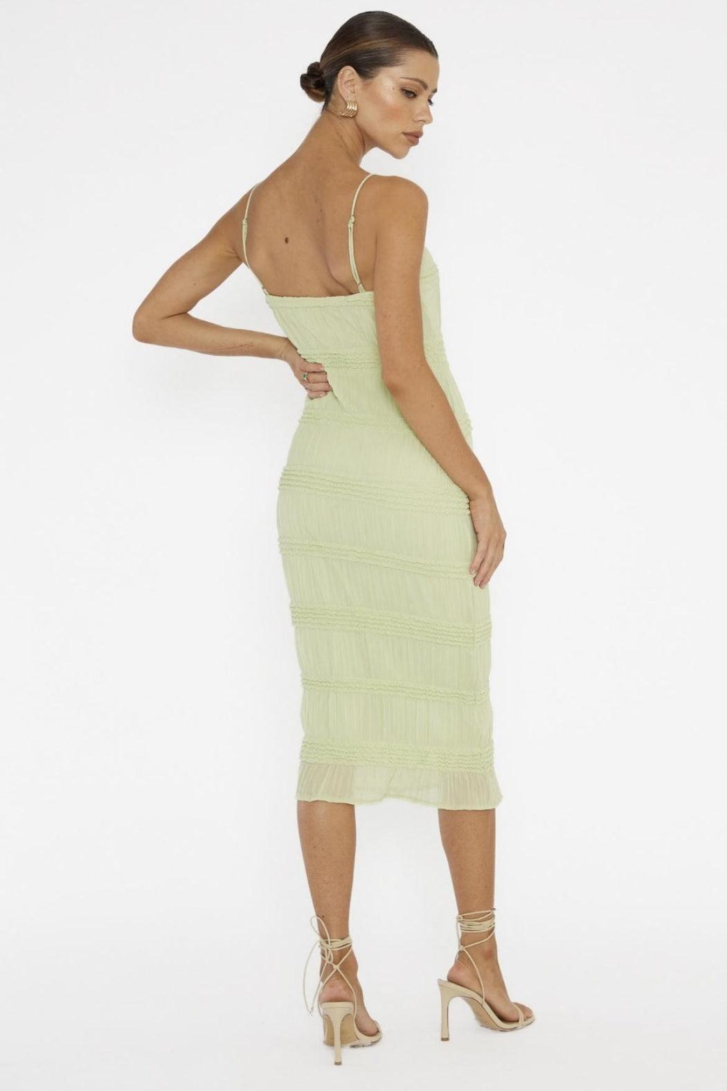 Pleated Midi Dress Product Image