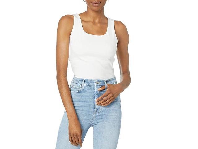 NIC+ZOE Shelf Bra Perfect Tank (Paper ) Women's Clothing Product Image