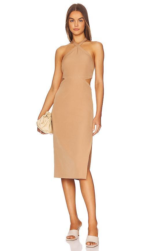 Bardot Amara Halter Midi Dress Size 10, 12. Product Image