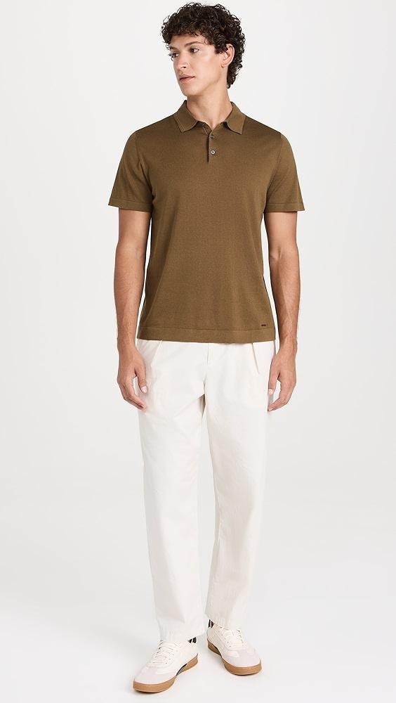 SIMKHAI Barron Short Sleeve Polo | Shopbop Product Image