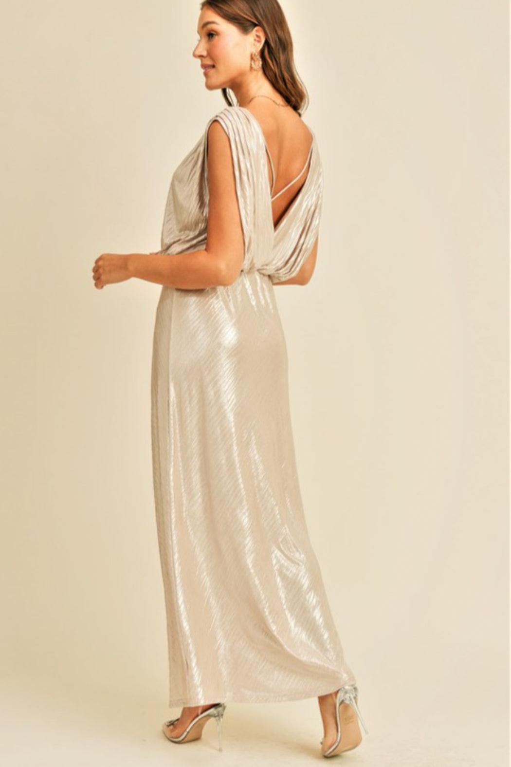 Shimmer Maxi Dress Female Product Image