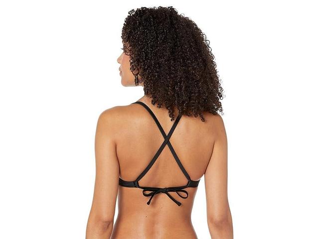 Madewell Madewell Second Wave Tie-Back Bikini Top (True Black) Women's Swimwear Product Image