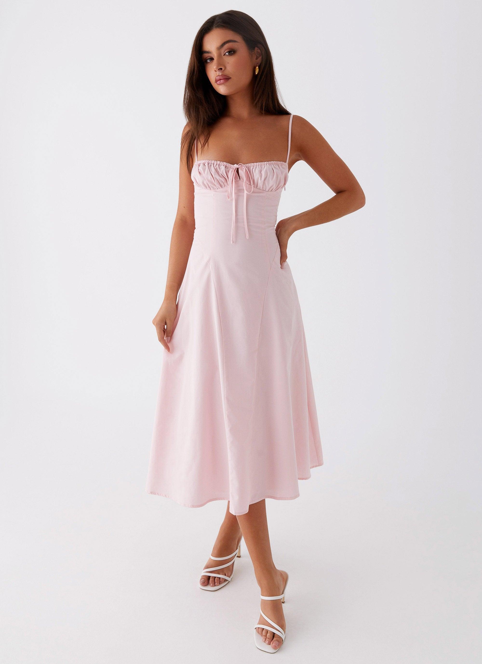 Thoughts Of You Midi Dress - Pink product image