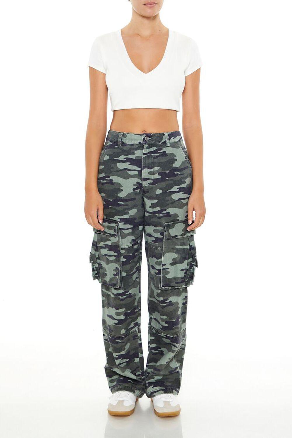 Camo Print Cargo Pants | Forever 21 product image