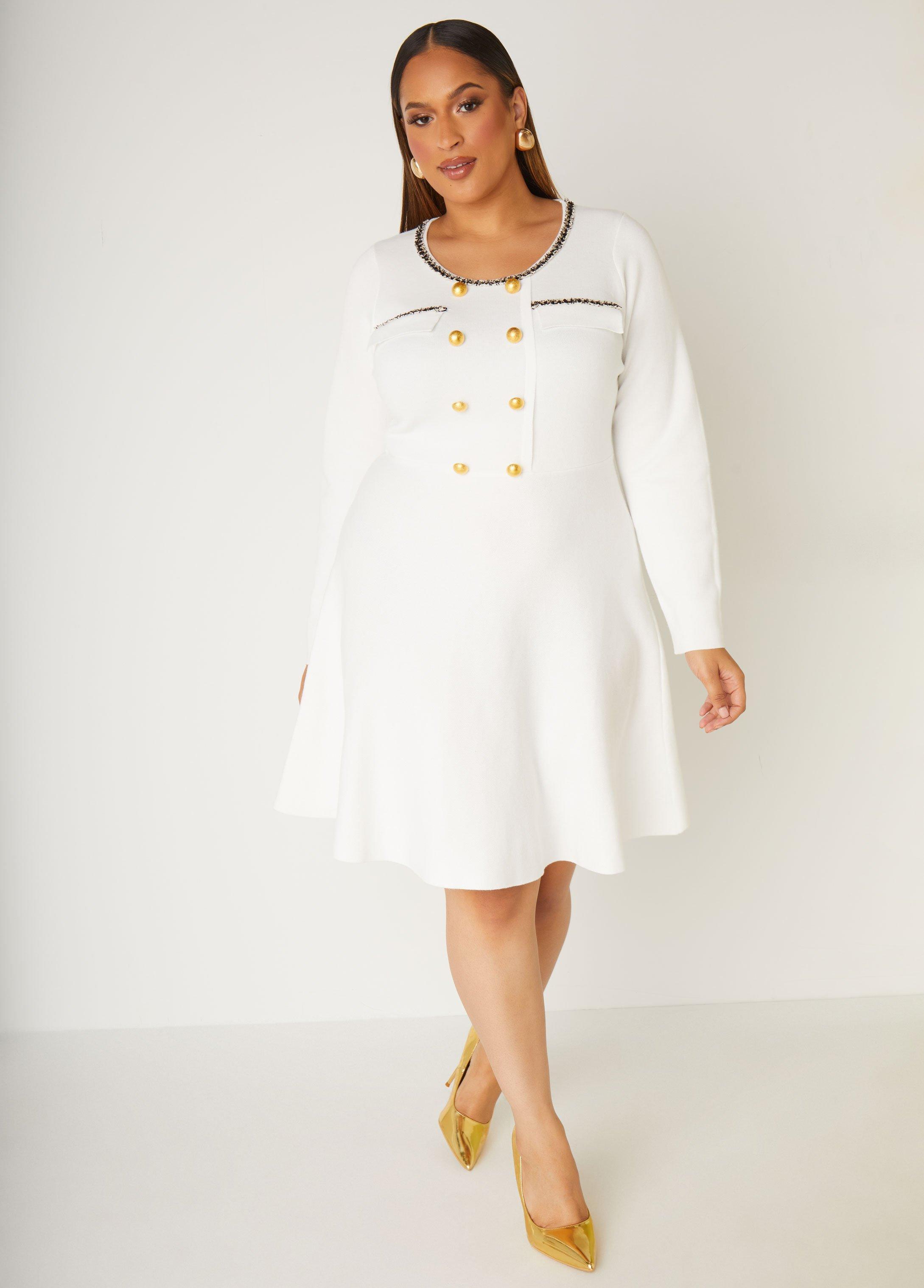 Button Detailed A Line Dress product image