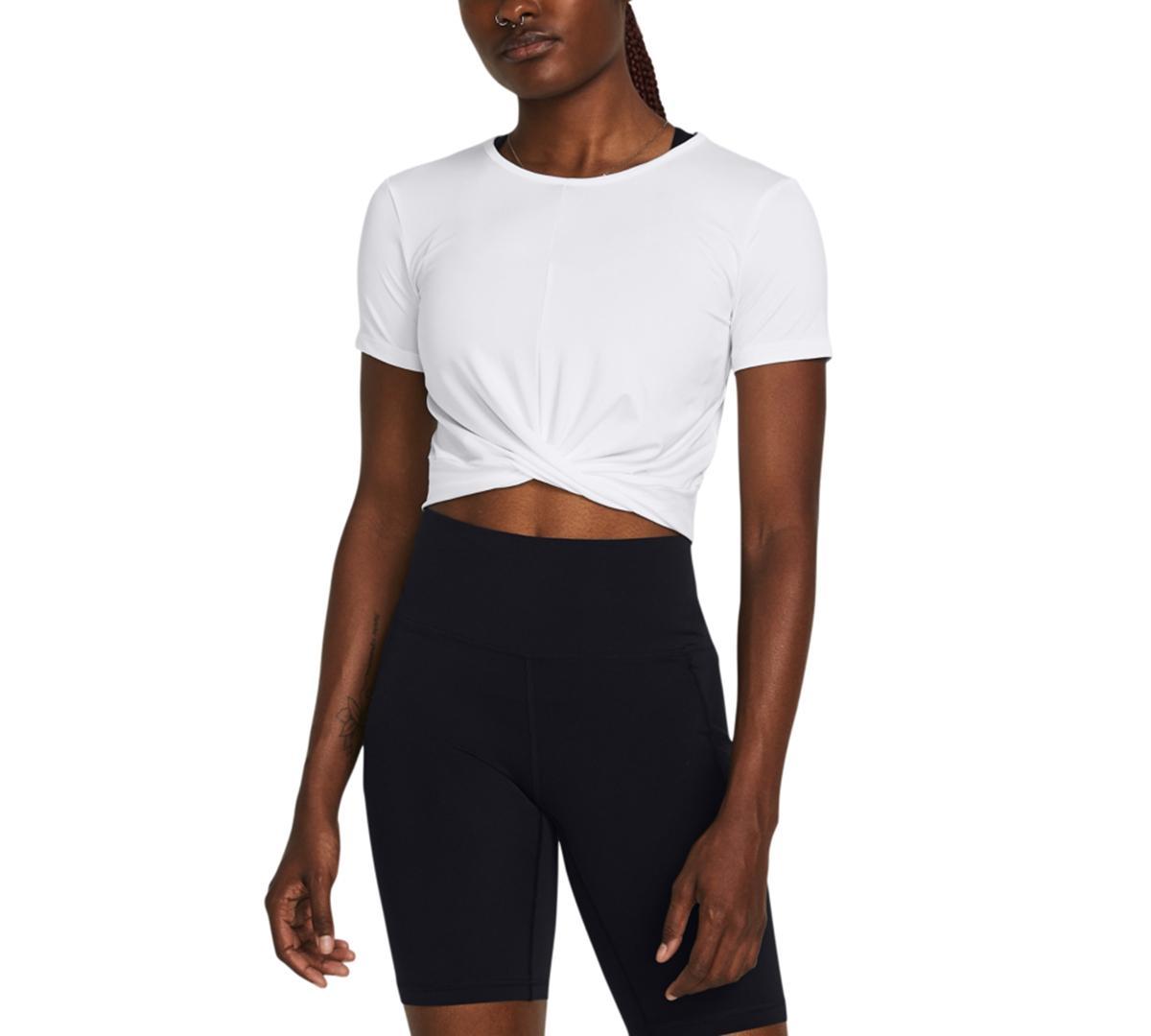 Women's Motion Crossover-Hem Cropped Top  Product Image